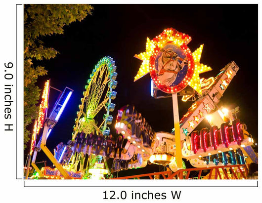Amusement Park Night Wall Decal