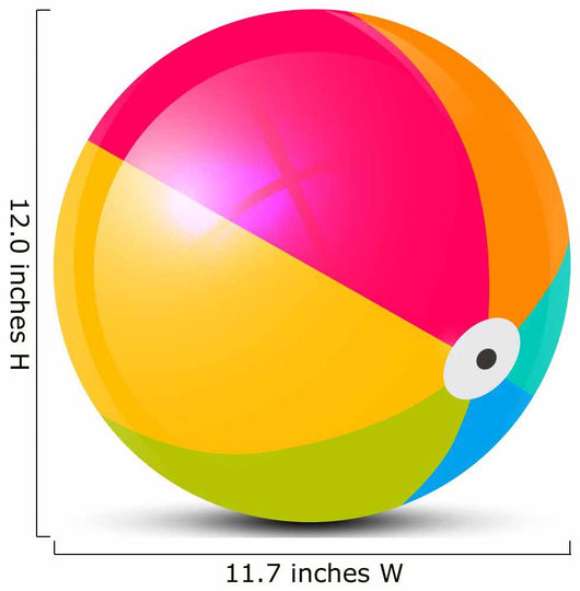 Colorful Vector Beach Ball Wall Decal