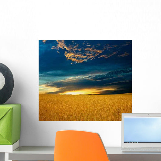Image Field with Yellow Wall Decal