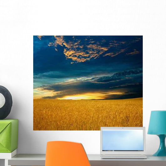 Image Field with Yellow Wall Decal