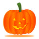Halloween Pumpkin with Shadow Wall Decal
