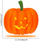 Halloween Pumpkin with Shadow Wall Decal