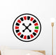Casino Roulette Wheel Flat Wall Decal