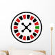Casino Roulette Wheel Flat Wall Decal