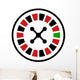 Casino Roulette Wheel Flat Wall Decal