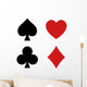 Playing Card Spade Heart Wall Stickers Wall Decal