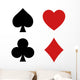 Playing Card Spade Heart Wall Stickers Wall Decal