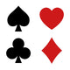 Playing Card Spade Heart Wall Stickers Wall Decal