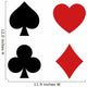 Playing Card Spade Heart Wall Stickers Wall Decal