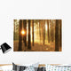 Pines Forest Sunrise Wall Decal