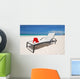 Santa's Hat and Chaise Wall Decal Design 2