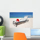 Santa's Hat and Chaise Wall Decal Design 2