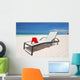 Santa's Hat and Chaise Wall Decal Design 2