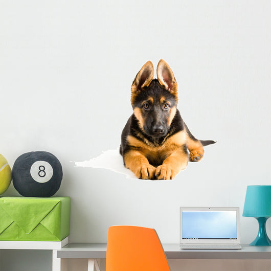Cute Puppy Dog German Wall Decal