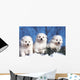 Trois Chiots American Eskimo Wall Decal
