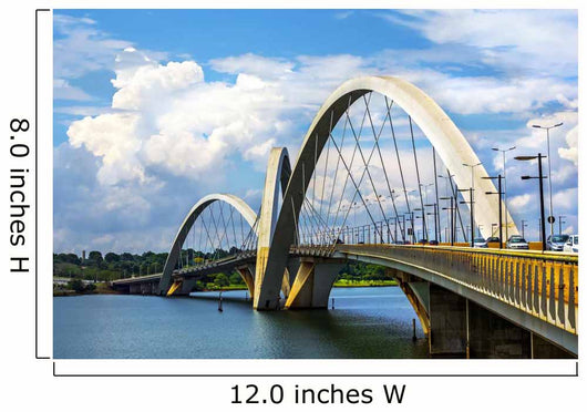 Jk Bridge Brasilia Capital Wall Decal