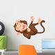 Cartoon Funny Monkey Laughing Wall Decal