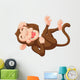 Cartoon Funny Monkey Laughing Wall Decal
