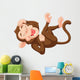 Cartoon Funny Monkey Laughing Wall Decal