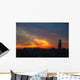 Sunset over Big City Wall Decal