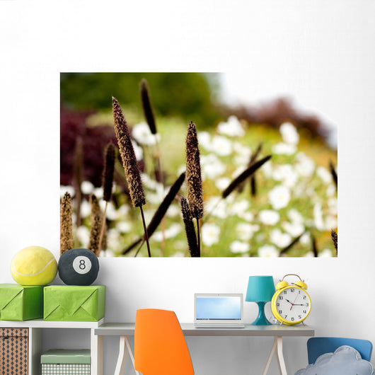 Cattails with Wild Flowers Wall Decal