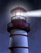 Night Lighthouse Beam Wall Decal