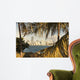 Miami between Palm Trees Wall Decal