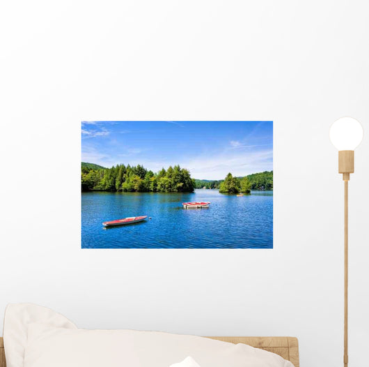 Lake Mountains with Small Wall Decal