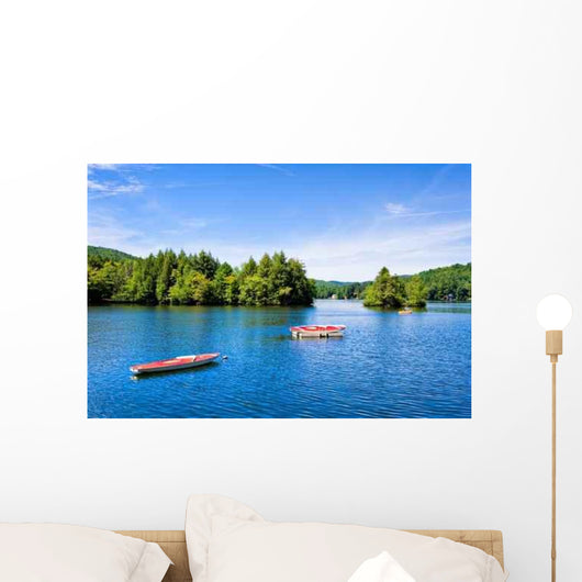 Lake Mountains with Small Wall Decal