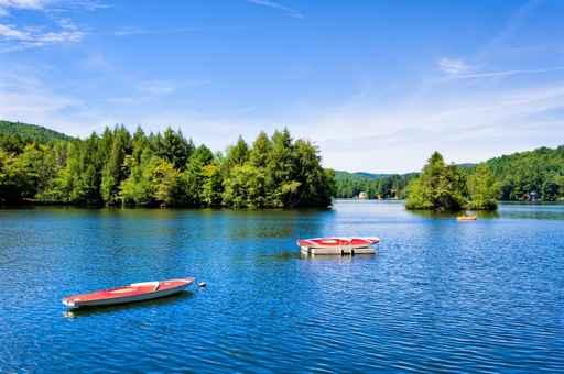 Lake Mountains with Small Wall Decal