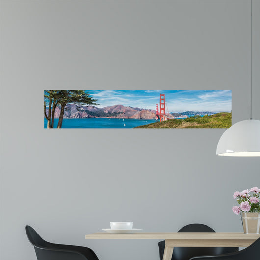 Panorama Golden Gate Bridge Wall Decal