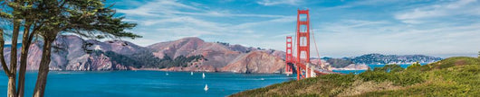 Panorama Golden Gate Bridge Wall Decal
