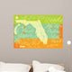 Florida Doodles with Calligraphy Wall Decal