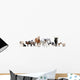 Farm Animals Line-up Wall Decal Sticker Set