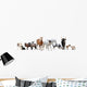 Farm Animals Line-up Wall Decal Sticker Set