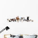 Farm Animals Line-up Wall Decal Sticker Set