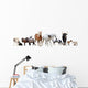 Farm Animals Line-up Wall Decal Sticker Set