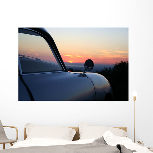 Sunset Old Car Wall Decal