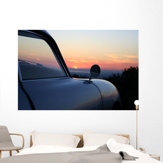 Sunset Old Car Wall Decal