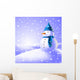 Snowman Snow Wall Decal