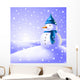 Snowman Snow Wall Decal