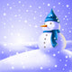 Snowman Snow Wall Decal