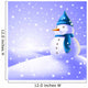 Snowman Snow Wall Decal