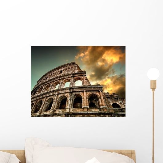 Colosseum Rome with Sky Wall Decal