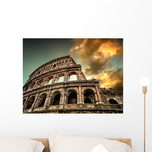 Colosseum Rome with Sky Wall Decal