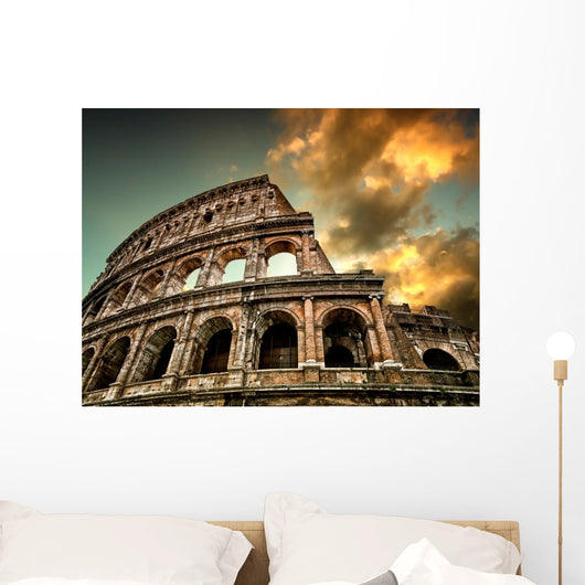 Colosseum Rome with Sky Wall Decal