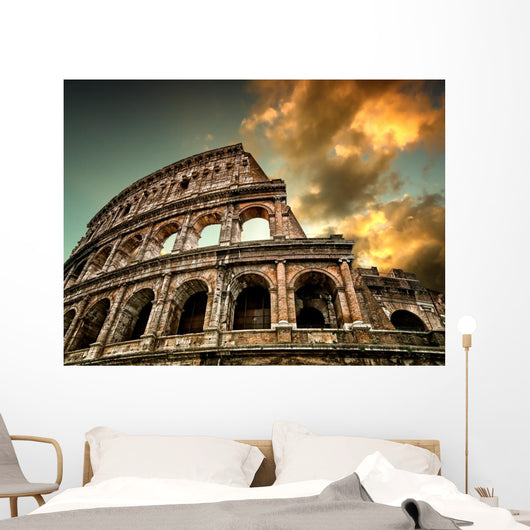 Colosseum Rome with Sky Wall Decal