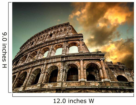 Colosseum Rome with Sky Wall Decal