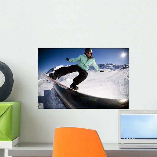 Snowboard Stunt Extreme Wall Decal