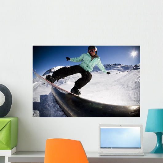 Snowboard Stunt Extreme Wall Decal